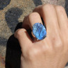 bague labradorite bleue