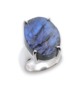 labradorite bague femme