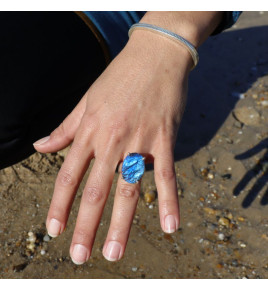 labradorite bague femme