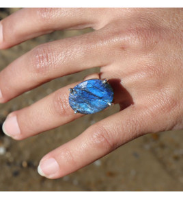 labradorite bague