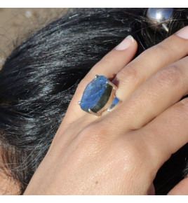 labradorite bague argent