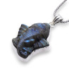 pendentif labradorite bleue