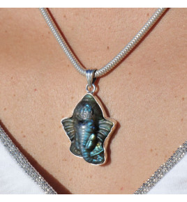 pendentif ganesh labradorite