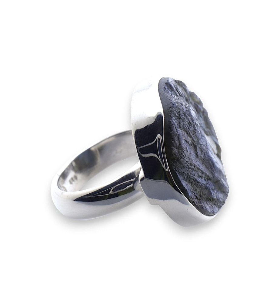 bague argent labradorite bleu
