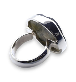 labradorite bague homme