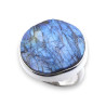 bague labradorite bleue