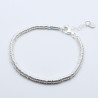 bracelet perles argent