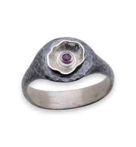 bague rubis argent