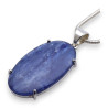 cyanite bleue pendentif argent