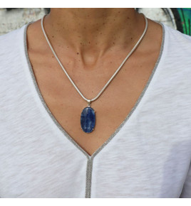 cyanite pendentif