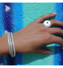 bague diamant femme argent