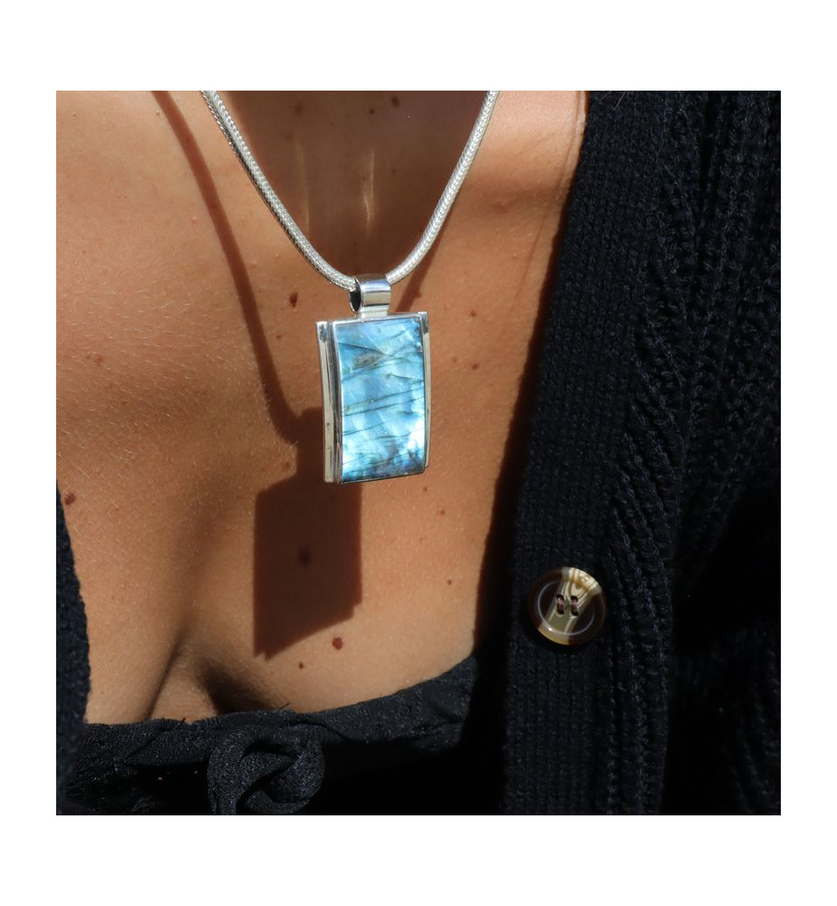 labradorite pendentif