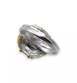 diamant brut bague argent