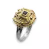bague argent diamant