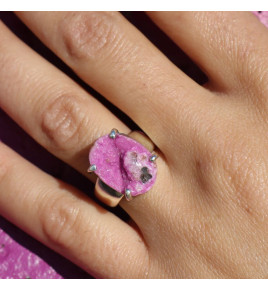 bague argent cobaltocalcite