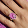 bague argent cobaltocalcite