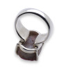 bague cobalto calcite argent