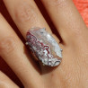 agate dentelle folle bague