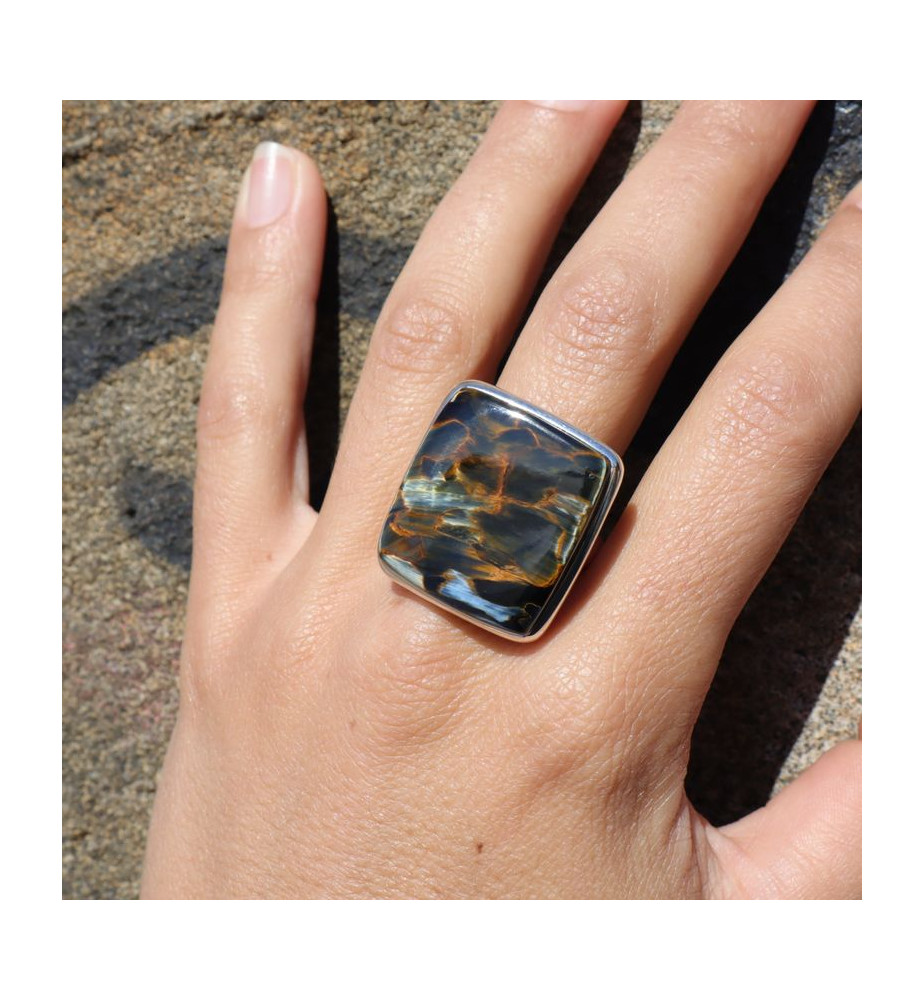 pietersite bague femme