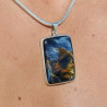 pietersite pendentif argent