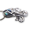 pendentif poulpe abalone argent