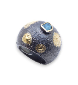 tourmaline bleue bague createur