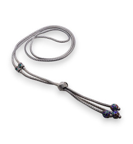 sautoir argent femme