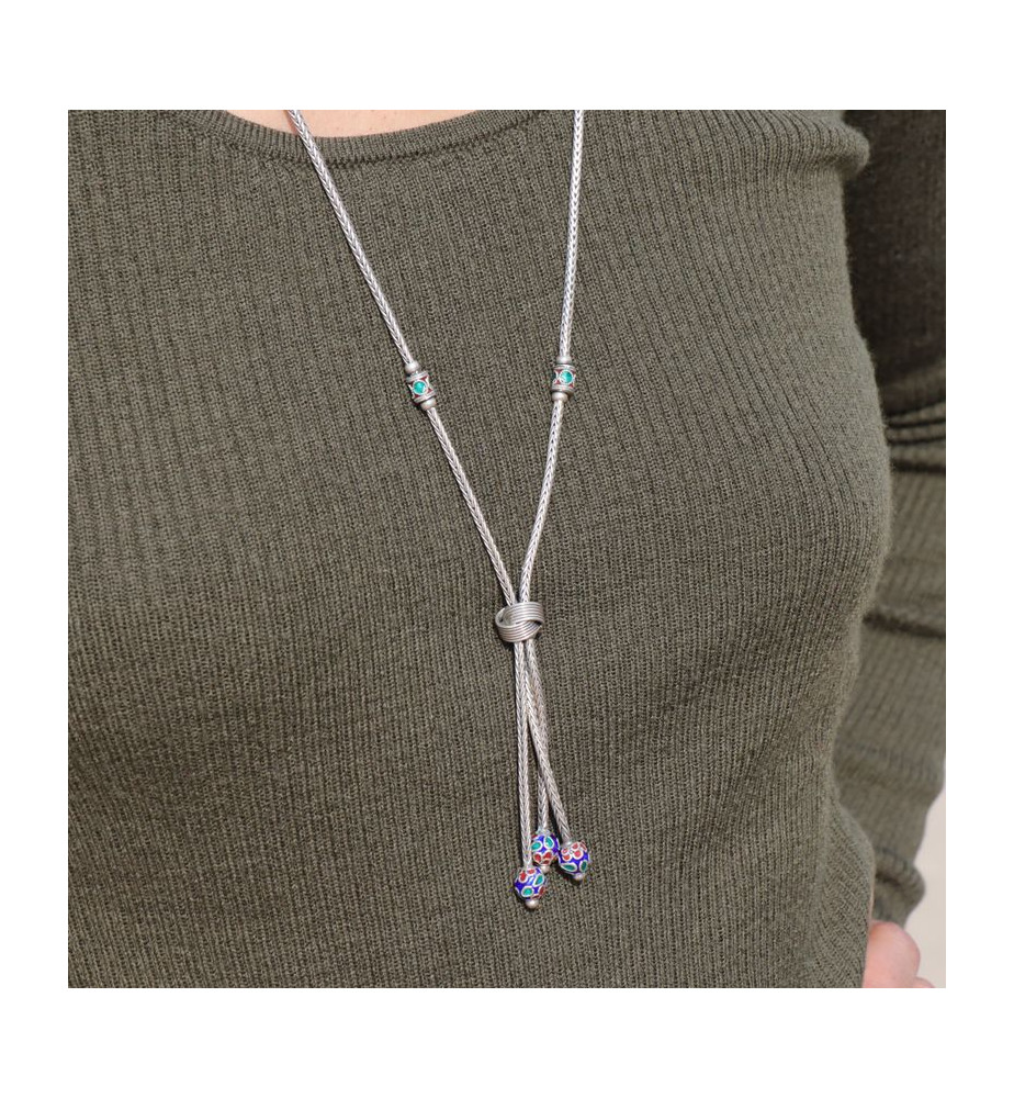 sautoir argent