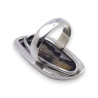 bague argent bois fossilisé bijoux