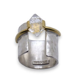 diamant herkimer bague