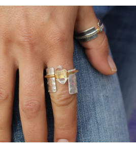 herkimer quartz ring