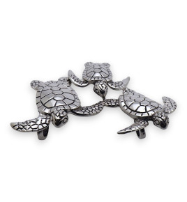 bijoux tortue argent femme