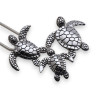 pendentif argent 3 tortues