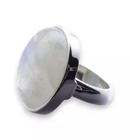 bague pierre de lune argent 925