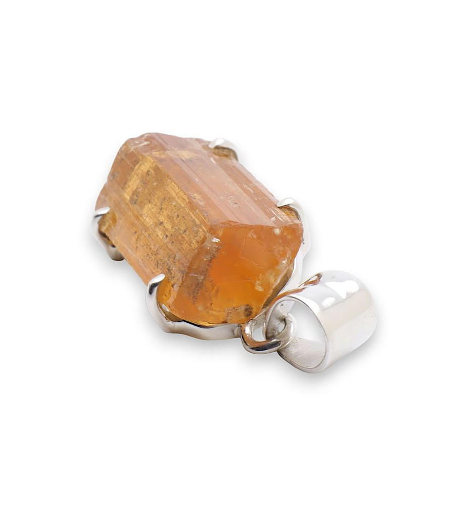 pendentif argent topaze impériale