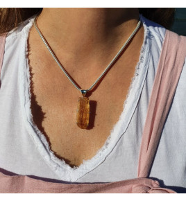 pendentif topaze sur argent