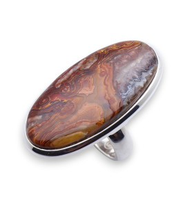 bague argent agate