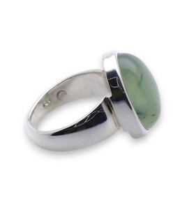 bague prehnite femme argent