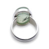 bague argent avec prehnite