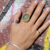 bague prehnite verte