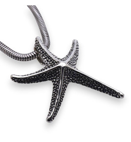 pendentif étoile de mer en argent