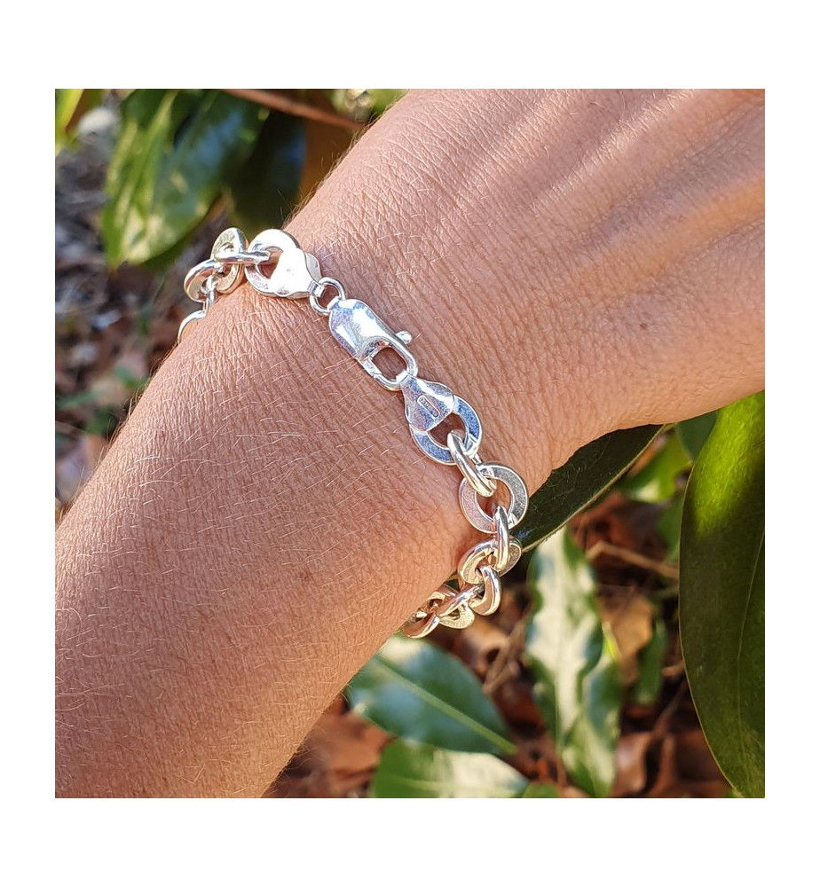 bracelet argent homme