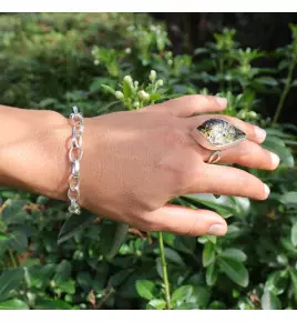 bracelet argent maille