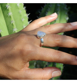 bague pierre de lune argent 925