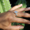 bague pierre de lune argent 925