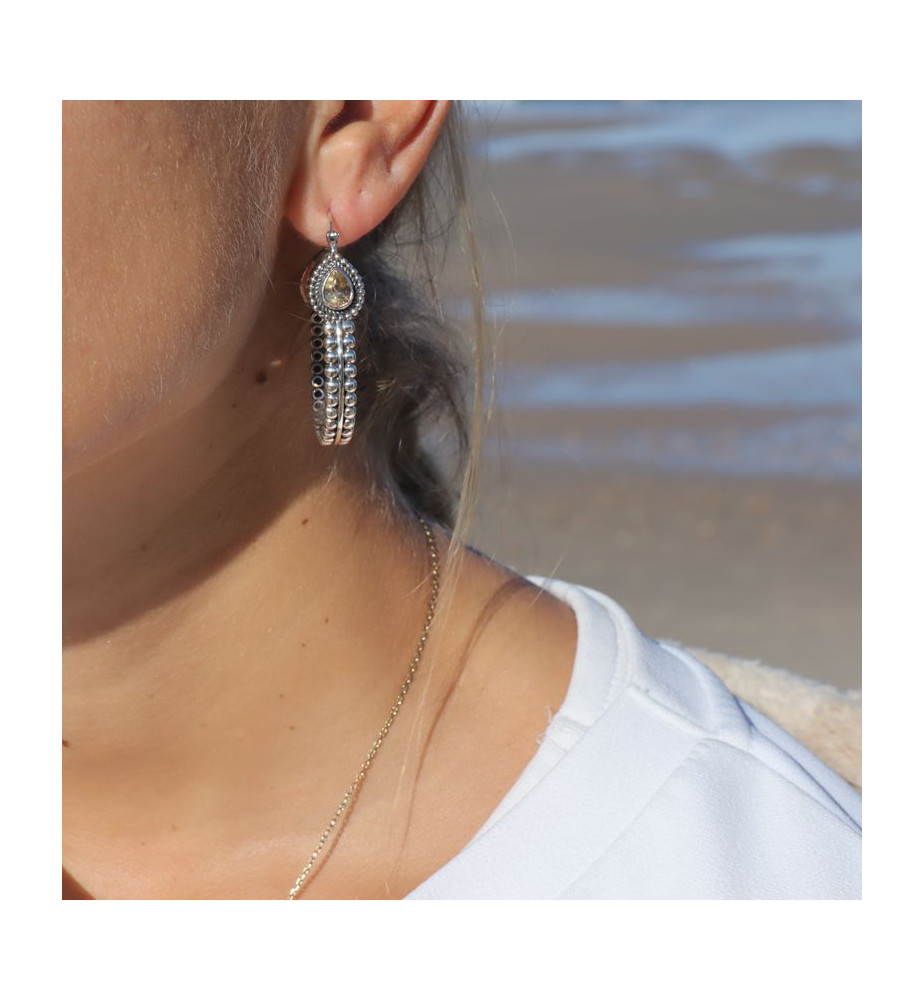 créoles argent originales