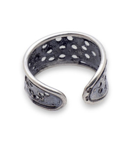 bague argent multi-trous