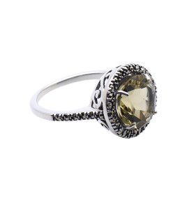 bague quartz lemon femme