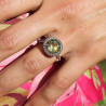 bague quartz lemon argent