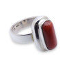 bague corail argent